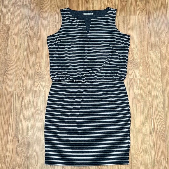 Athleta Vida Navy and White Stripe Dress - Picture 2 of 8